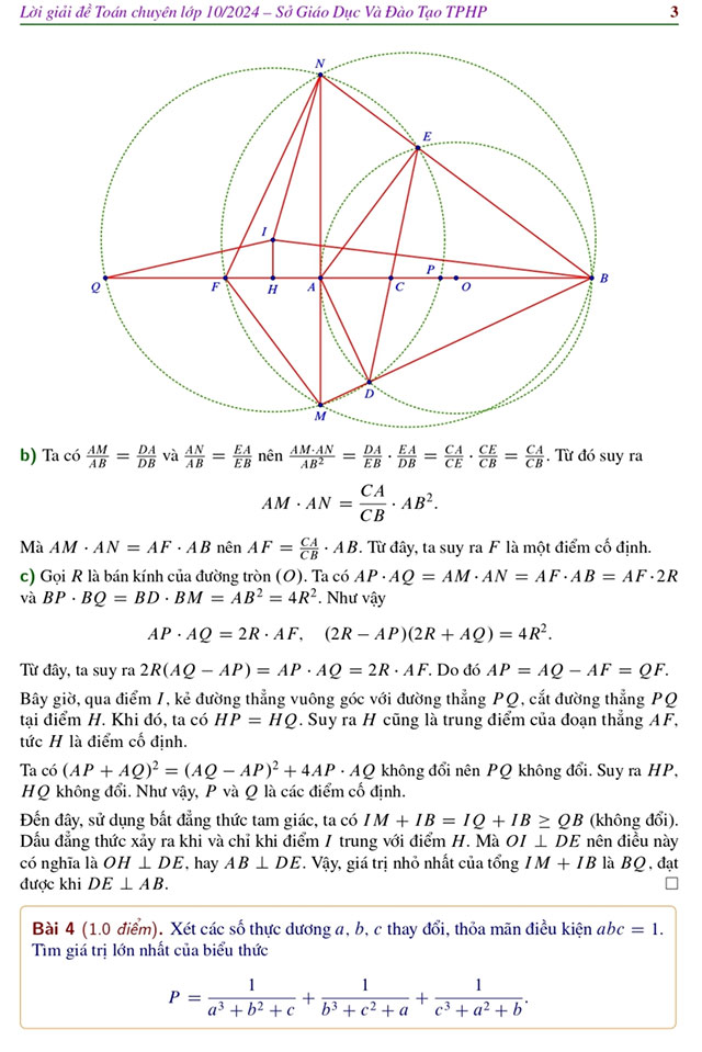 Đáp án đề thi vào 10 chuyên văn Hải Phòng 2024