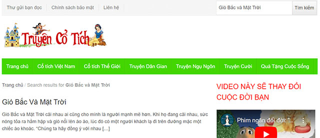 Tìm thông tin trên website