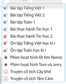 Tổ chức, lưu trữ và tìm tệp, thư mục trong máy tính