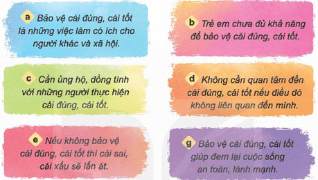 Bảo vệ cái đúng, cái tốt