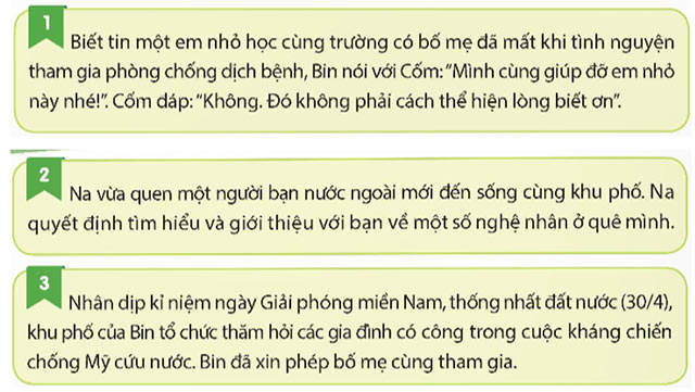 Em biết ơn người có công với quê hương, đất nước