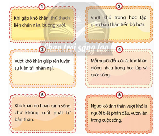 Em nhận biết khó khăn trong học tập và cuộc sống