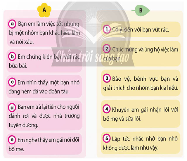 Em bảo vệ cái đúng, cái tốt