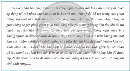 Vấn đề sử dụng hợp lí tài nguyên thiên nhiên và bảo vệ môi trường