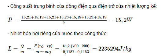 Nhiệt hoá hơi riêng