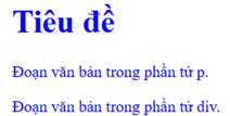 Định dạng văn bản bằng CSS