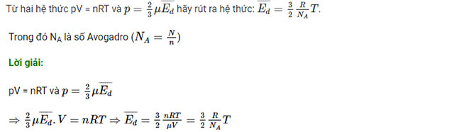 Áp suất khí theo mô hình động học phân tử