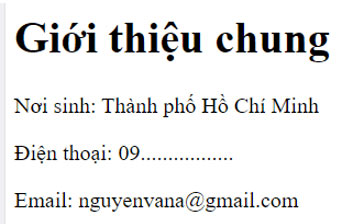 HTML và trang web