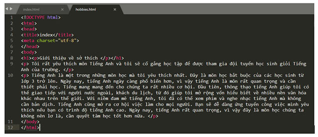 Thực hành định dạng văn bản và tạo siêu liên kết