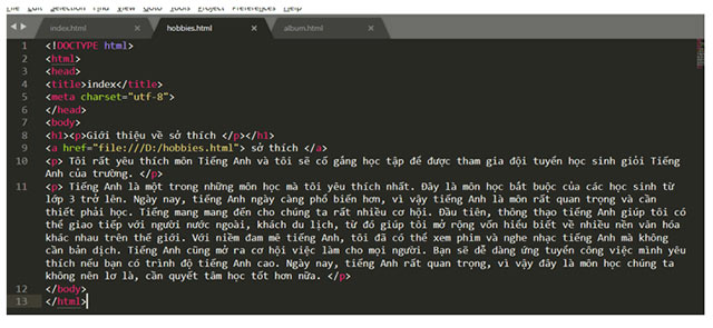 Thực hành định dạng văn bản và tạo siêu liên kết