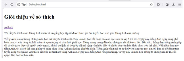 Thực hành định dạng văn bản và tạo siêu liên kết