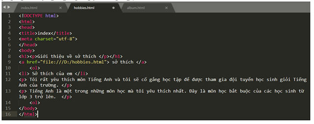 Trình bày nội dung theo dạng danh sách, bảng biểu