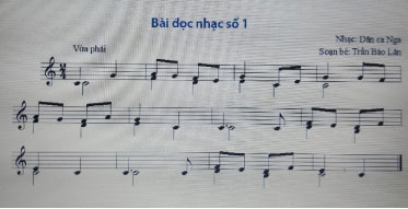 Bài đọc nhạc số 1