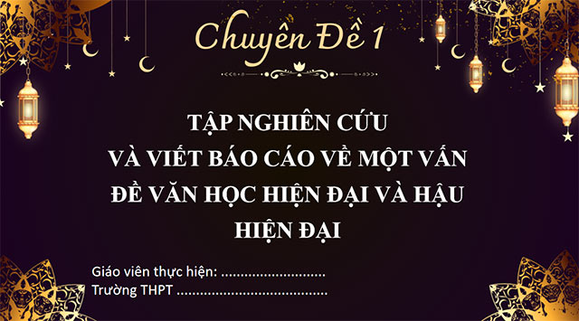 Giáo án PowerPoint Chuyên đề Ngữ văn 12 Cánh diều