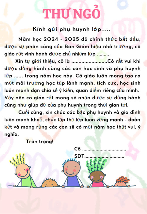 Thư ngỏ đầu năm