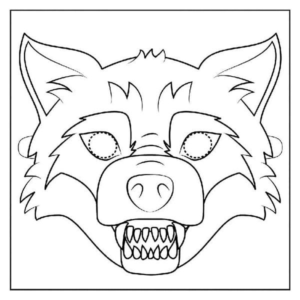 Mặt nạ Halloween đen trắng