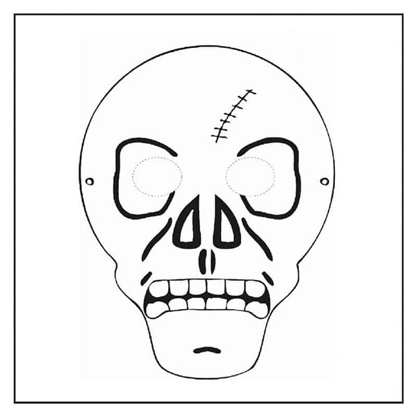 Mặt nạ Halloween đen trắng