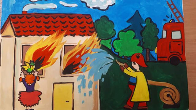 Tranh vẽ phòng chống cháy nổ