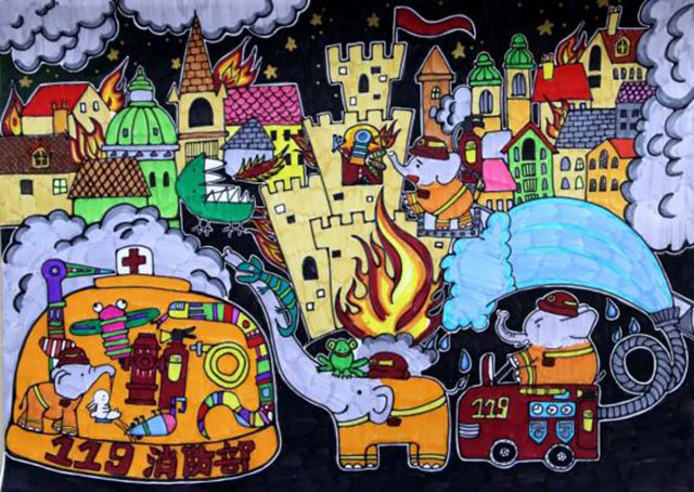 Tranh vẽ phòng chống cháy nổ