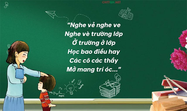 Bài vè về thầy cô 20/11 bằng hình ảnh