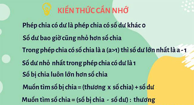 Kiến thức nên nhớ phép tắc phân tách sở hữu dư