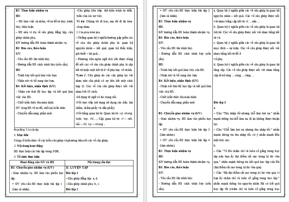 Giáo án Thực hành tiếng Việt