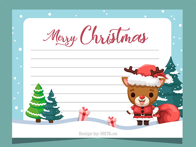 Bộ thiệp chúc mừng Giáng sinh 2024 đẹp