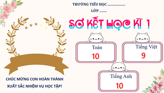 PowerPoint Vinh danh sơ kết học kì 1