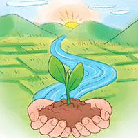 Viết 3 - 4 câu nói về hoạt động của các bạn nhỏ trong bài đọc Mùa xuân em đi trồng cây