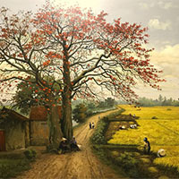 Đoạn văn giới thiệu một vùng quê hoặc đô thị