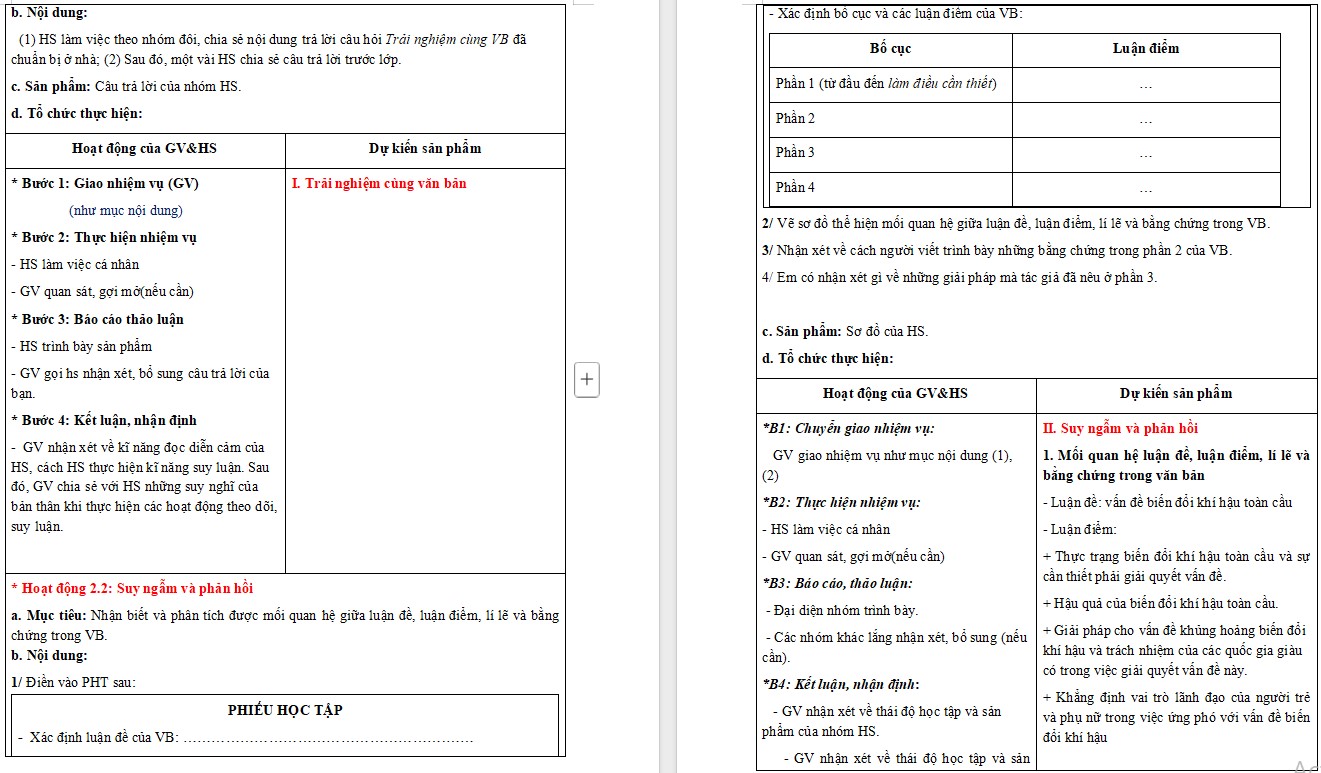 Giáo án Bài phát biểu của Tổng Thư kí Liên hợp quốc về biến đổi khí hậu Ngữ văn 9 CTST