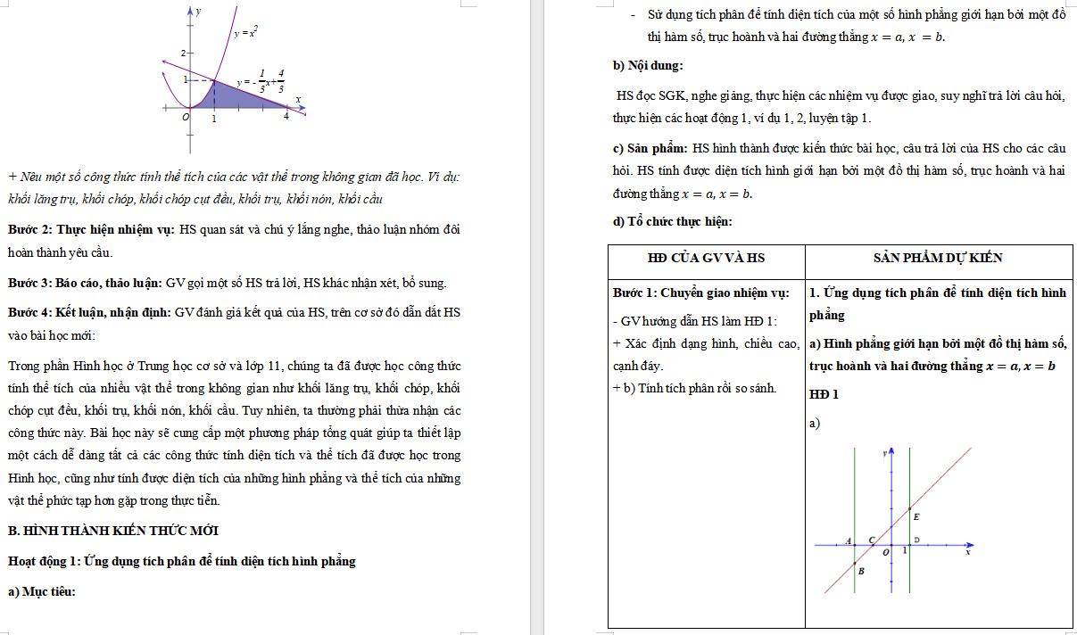Kế hoạch bài dạy Toán 12 KNTT Bài 13