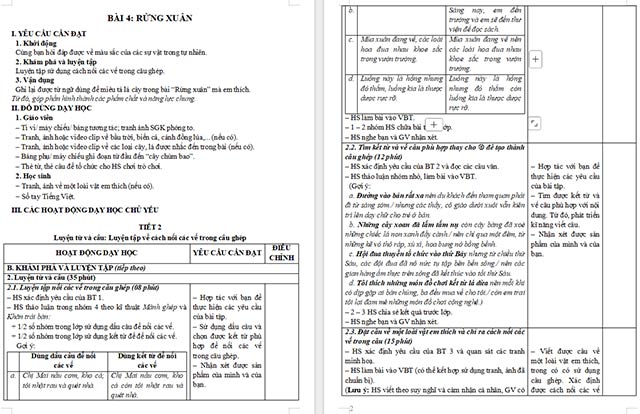 Giáo án Tiếng Việt 5 Luyện tập về cách nối các vế trong câu ghép