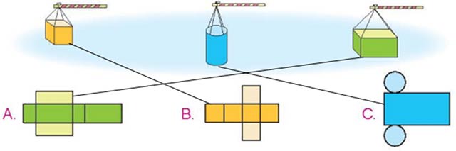 Hình khai triển của hình lập phương, hình hộp chữ nhật và hình trụ