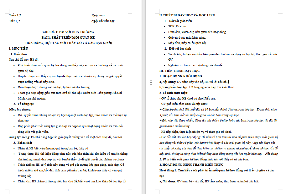 Giáo án điện tử HĐTN 7 Kết nối tri thức Bài 1 Chủ đề 1