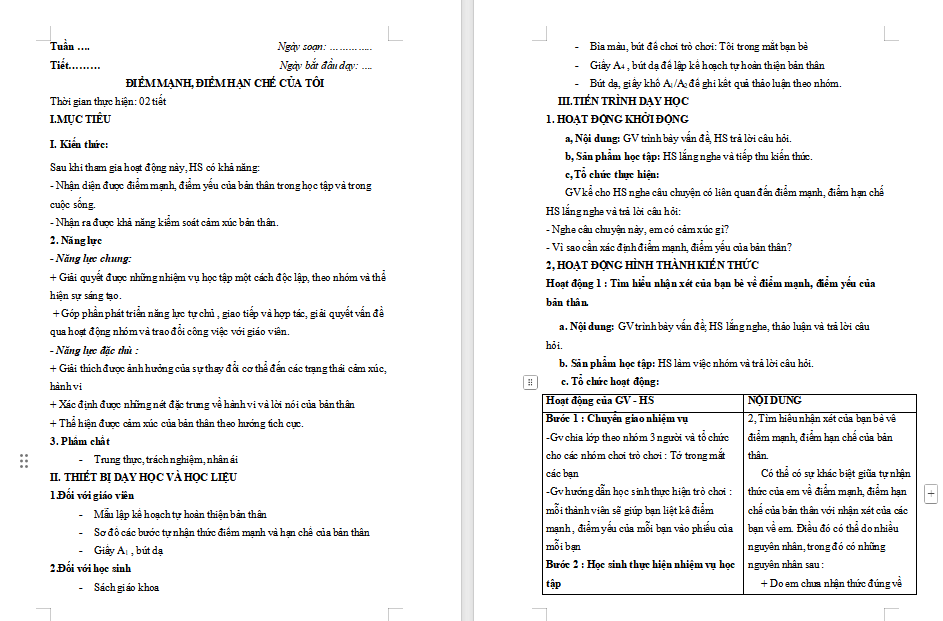 Giáo án điện tử HĐTN 7 Kết nối tri thức Bài 1 Chủ đề 2