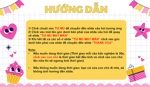 PowerPoint Xé túi mù