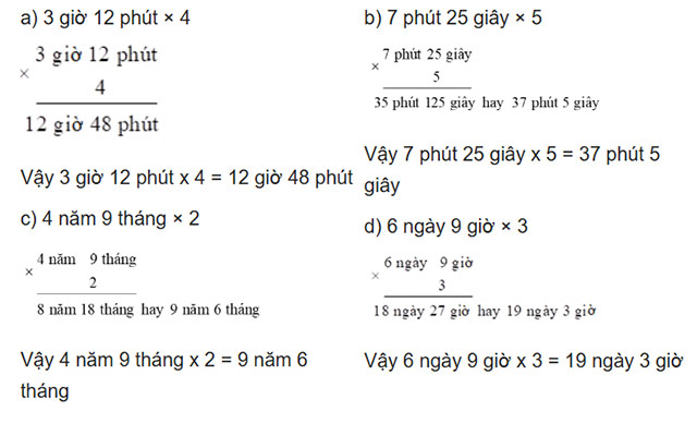 Cộng số đo thời gian