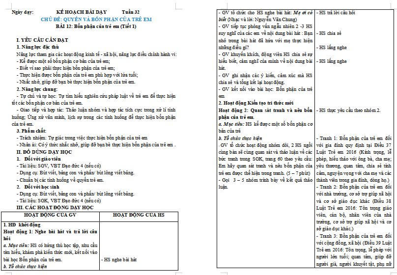 Bổn phận của trẻ em