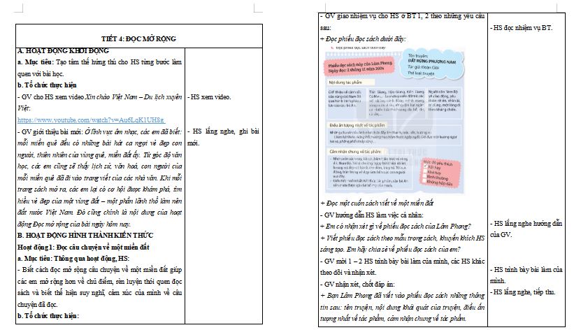 Giáo án Tiếng Việt 5 Bài 10 Đọc mở rộng