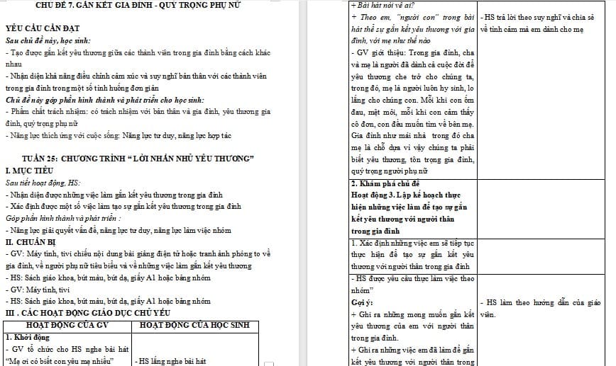 Giáo án Hoạt động trải nghiệm 4 Chân trời sáng tạo Bản 1 Tuần 25