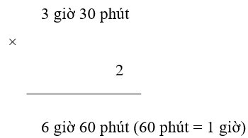Nhân, chia số đo thời gian với một số