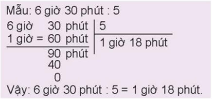 Nhân, chia số đo thời gian với một số