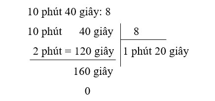 Nhân, chia số đo thời gian với một số