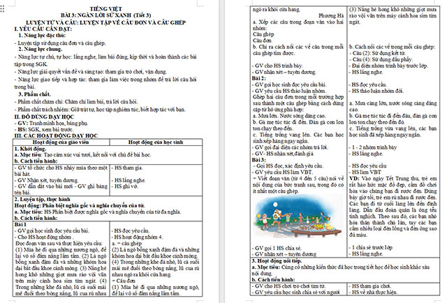 Giáo án Tiếng Việt 5 Luyện tập về câu đơn và câu ghép