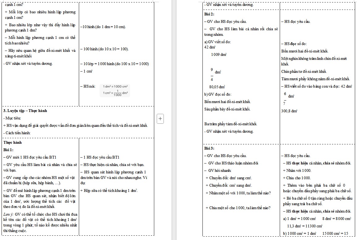 Giáo án Toán 5 Bài 71 file word