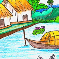 Viết đoạn văn nói về cuộc sống thanh bình ở quê hương em