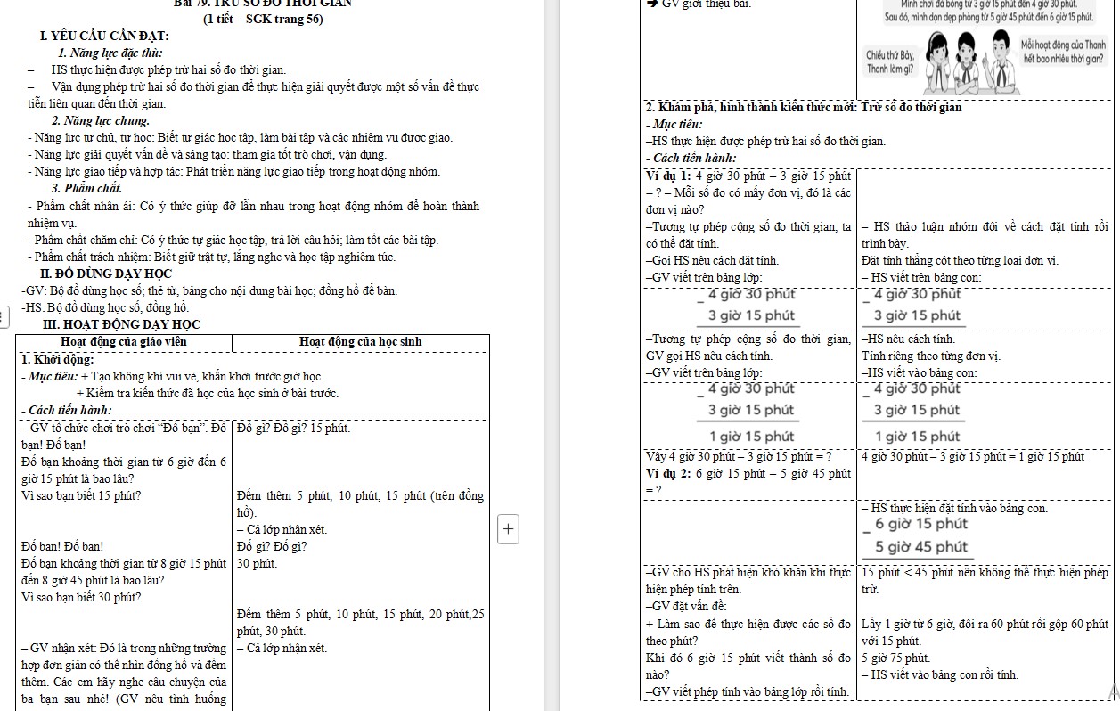 Giáo án Toán 5 Bài 79 file word