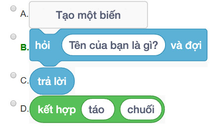 Sử dụng biến trong chương trình