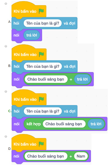 Sử dụng biến trong chương trình